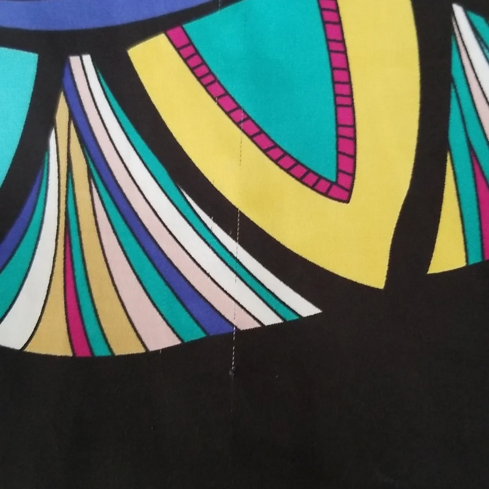 Nicole  Miller blouse Vibrant  Colors.Sz.L - Picture 11 of 15